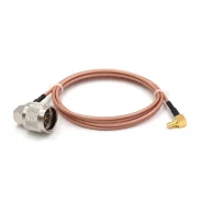 50 Ohm High Frequency Rf Connection Cable Smb Elbow Malefemale To N Elbow Male Smbl16-jw Coaxial Feeder1