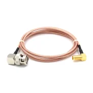 50 Ohm High Frequency Silver-plated Wire Bnc-jwsma-kw Q9 Elbow Male To Sma Elbow Female Inner Hole Connection Jumper1 50 Ohm High Frequency Silver-plated Wire Bnc-jwsma-kw Q9 Elbow Male To Sma Elbow Female Inner Hole Connection Jumper1