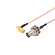 50 Ohm Rf Cable Bnc Female To Sma Elbow Male Smabnc-jwk Oscilloscope Adapter Cable1 50 Ohm Rf Cable Bnc Female To Sma Elbow Male Smabnc-jwk Oscilloscope Adapter Cable1