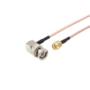 50 Ohm Sma Internal Thread To Bnc-jw Silver Plated Rg316 Cable Rpsma Male To Bnc Elbow Male1