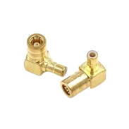 50 Ohm Smb-jkw Rf Coaxial Adapter Smb Male To Smb Female 90 Degree Right Angle Elbow Connector1