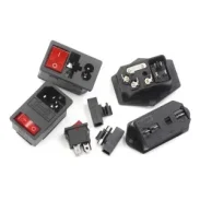 Ac-01 02 03 Card-type Pin Socket With Light, Switch And Fuse Holder Ac Socket Power Socket Three Holes1