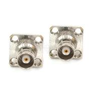 All Copper Bncksmakkf Four-hole Flange High-frequency Adapter Sma To Bnc Communication Device Adapter Conversion Head1