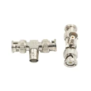 All Copper Q9 Rf Adapter Bnc-kjj Three-way Bnc Female To Double Male T-type1