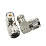 All Copper Rf Coaxial N-type Adapter Njuhfkw N Male To Uhf Bent Female L-type Double Reverse1