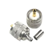 All Copper Rf Intercom Connector Uhfj-3 M Male Sl16 Male Crimping Rg58 Rg142 50-31