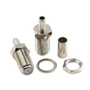 All-copper Cable Connector F-ky-3 British Standard Unwired All-copper Nickel-plated Shielded Wire Rf Head1