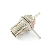 All-copper Rf Converter Welding Wire F Female Rf Coaxial Connector F Type Female External Screw Inner Hole1