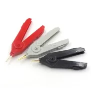 Alligator Clip Pure Copper Gold-plated Positive And Negative Pole Test Clip Lcr Clip Low Resistance Flat Clip Precision Instrument Clip1