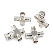BNC-JKKK RF Oscilloscope Adapter BNC 1cm 3x4 Female Adapter Copper