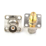 BNC female to SMA female BNCSMA-KFK-KKF Q9 oscilloscope with small square plate flange fixing