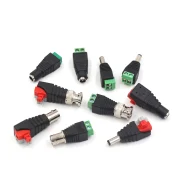 BNC surveillance camera power plug DC video power connector DC solder-free power male and female plug push-type