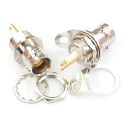 BNC triaxial TRB-KY three-bayonet PL75-47 through-wall nut fixing BJ77 1553B bus connector