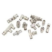 Bnc Adapter Male To Female Tee Bnc-kky-jk-jj Q9 Rf Connector Double-pass Flange Kkf Elbow1