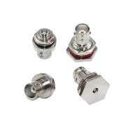 Bncmcx-kky Bnc Female To Mcx Female Nut Fixed Panel Through-wall Connector Oscilloscope Adapter1