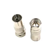 British F Male To Tv Female Cable Tv Connector Set-top Box Adapter Rf Radio Frequency Connector1
