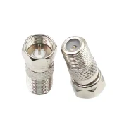 Cable Tv Adapter Connector F Head British Male To F Female Dual-channel Tv Set-top Box Conversion Head1