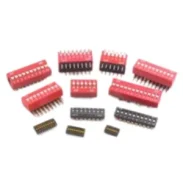Dial Switch Toggle Side Flat Dial Coding Patch 2p 4 5 6 7 8 9 10 Bit 2.54mm Red Blue Black1