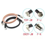 F British Male To Ts9 Elbow Male Fjts9-jwcrc9-jw Rg14258 Double Shielded Cable1