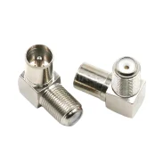 F Female British To Tv Elbow Male Tv Set-top Box Adapter Rf Cable Tv Adapter1