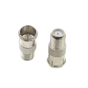 Fj-fk Rf Converter F Male Fast Plug To F Female Dual-pass Coaxial High-frequency Connector 50 Ohms1