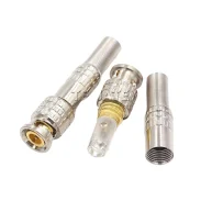 (Gold-plated) Copper Core Bnc Connector Sdi Welding Q9 Head Monitoring Video Line Connector 75-5 Free Welding1