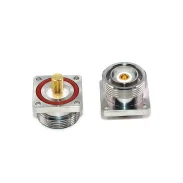 L29-kfd-m8 Din Type Female External Tooth M8 Thread High Power Square Plate Fixed Rf Power Connector1