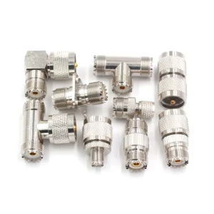 M-BlockUHF-KK-JJ-KJK MINI UHF to UHF RF Dual-ChannelThree-Channel Male-Female Coaxial Adapter