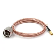 Mcx Female To N Male High Frequency Antenna Extension Cable Rg316 Silver Plated N Male To Mcx Female L16mcx-w1
