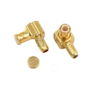 Mcx Terminal Rf Connector Mcx-jw-1.5 Crimp Rg316 Feeder With Curved Male Connector1