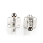Millimeter Wave Adapter 2.92-kfkg Low Standing Wave 2.92mm Female To Female Four-hole Flange Fixed Dc-40g1