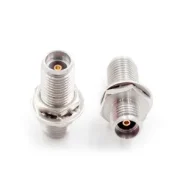 Millimeter Wave Adapter 3.5-kykg Dual-pass 3.5mm Female To Female With Waterproof Ring Nut Through The Wall Dc-40g1