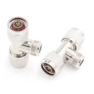 N-type Adapter N-kjj N Female To Double Male L16 Three-way T-type All-copper Rf Coaxial Connector1