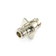 N-type Female Double Pass N-kkf With Flange Four-hole Fixed 2525 N-type Square Flange Adapter1