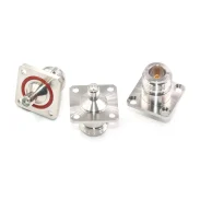 N-type Rf Adapter Nsma-kkf-kfk N Female To Sma Female 4-hole Square Plate Flange Fixed Dc-18g1