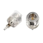 Nk-1.5 Outer Screw Inner Hole Full Copper Connector N Type Female Crimping Rg316 Rg174 Feeder Connector1
