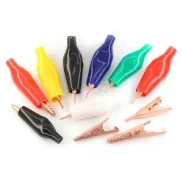 Pure Copper Crocodile Clip Copper Electrician Clip Power Wire Test Clip With Insulation Sleeve Flat Small Copper Clip Electric Clip1