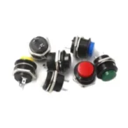 Push Button Switch R13-507 16mm Round Non-locking Self-reset Switch Red Green 21