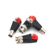 Push-type BNC connector for analog surveillance cameras, no soldering required, BNC plug, 75-5 video cable, Q9 copper core interface