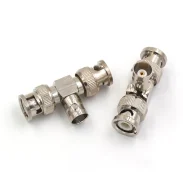 RF Adapter BNCQ9-JKJ-JJK BNC Female to Dual Male Oscilloscope Tee Head
