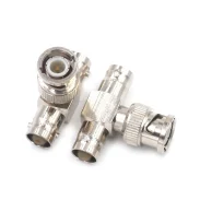RF Adapter BNCQ9-KJK-JKK BNC Male to Dual Female Oscilloscope Tee Head