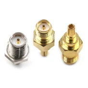 RF Adapter CRC9RPSMA-JK-KJ Reverse SMA Female to CRC9 Male Antenna Header