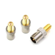 RF Adapter SMATV-KJ SMA Female to TV Male Car TV Plug IEC Connector