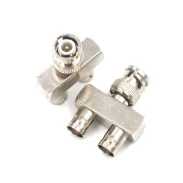 RF Connector BNC Male to Dual Female BNCQ9-KJK-KKJ Oscilloscope Tee Connector