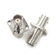 RF Connector Q9BNC-KKF-KFK BNC Female to Female 4-Hole Flange Fixed Straight Connector