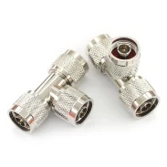 RF adapter N-JJJ N-type three-way male L16 male to male coaxial connector