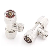 RF adapter N-KJJ L16-JJK N female to dual male three-way T-type connector