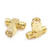RF connector SMA-KKJ-KJK SMA three-way head one point two adapter one male two female