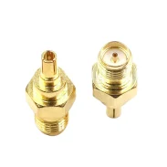 Rf Adapter Crc9jsma-k Crc9 Male To Sma Female 3g Network Card Antenna Adapter Copper Gold Plated1