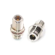 Rf Adapter N-kky N-type Female To Female Double-pass Head Extended Through-the-wall With Waterproof Ring1